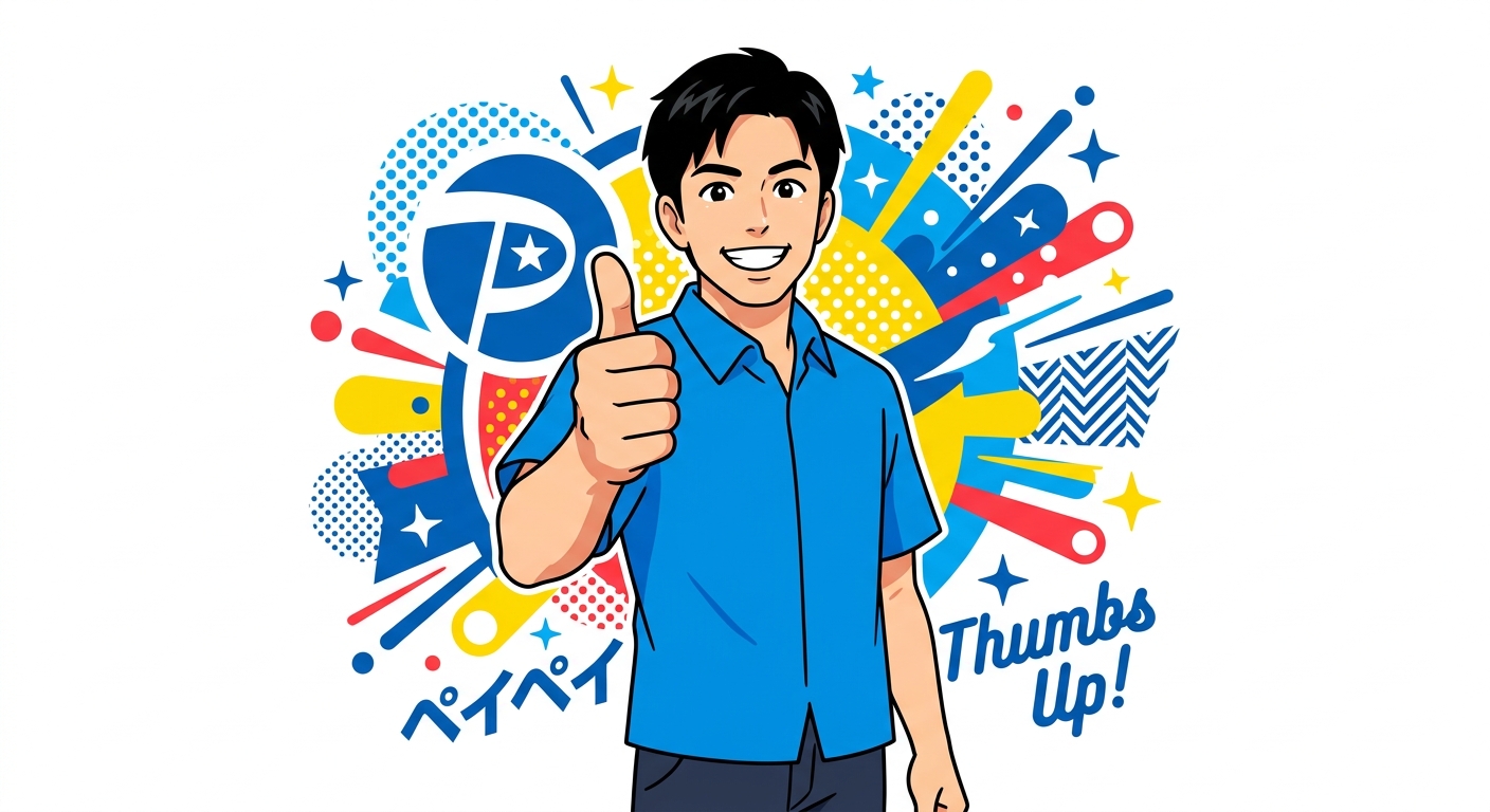 サムズアップ男性