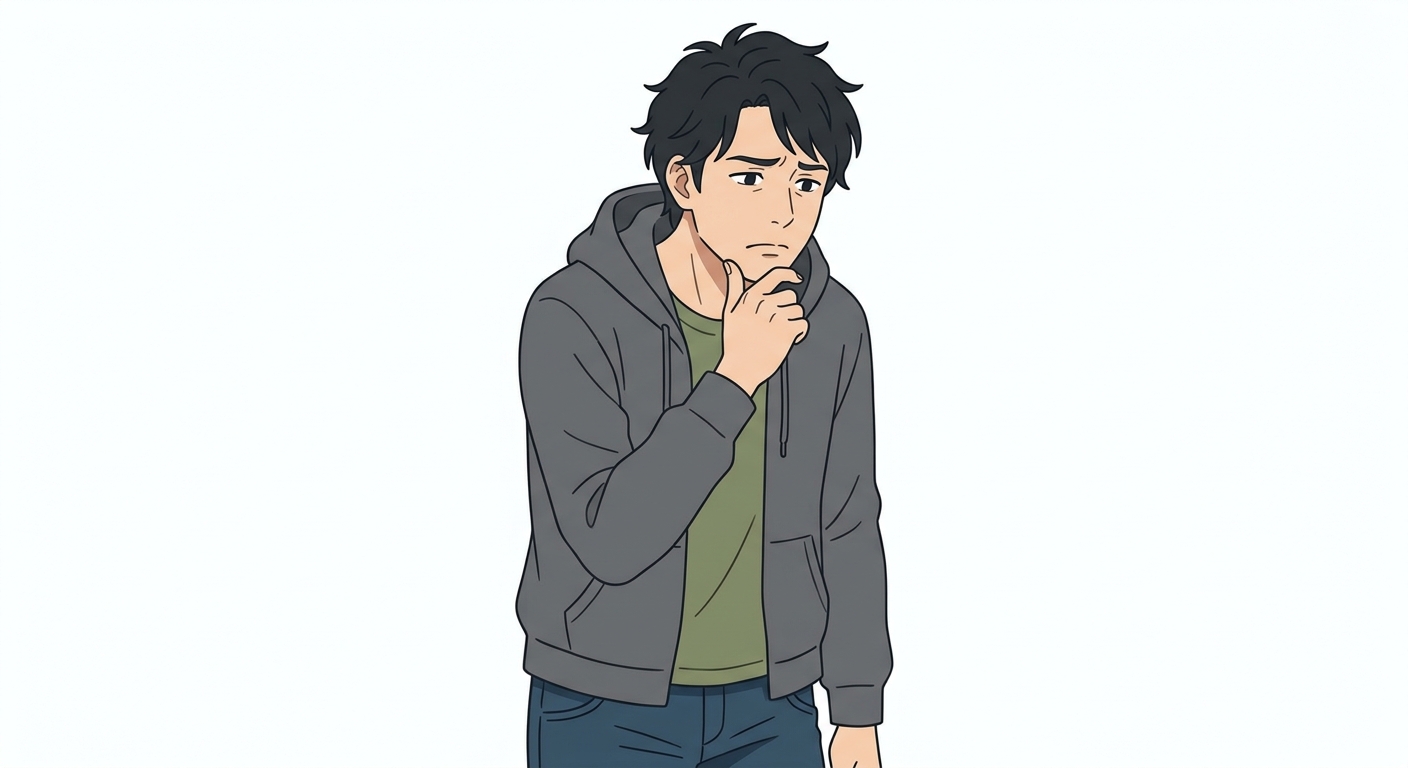 悩む男性